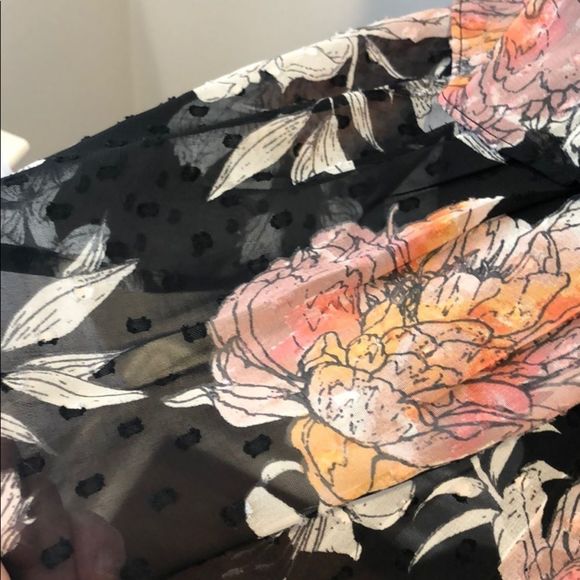 VERO MODA Smocked High Waist Skirt Floral M - Picture 4 of 7